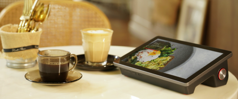 Payment terminal in a café/restaurant