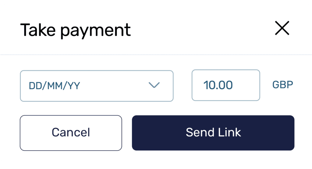 Payment link request before it has been sent